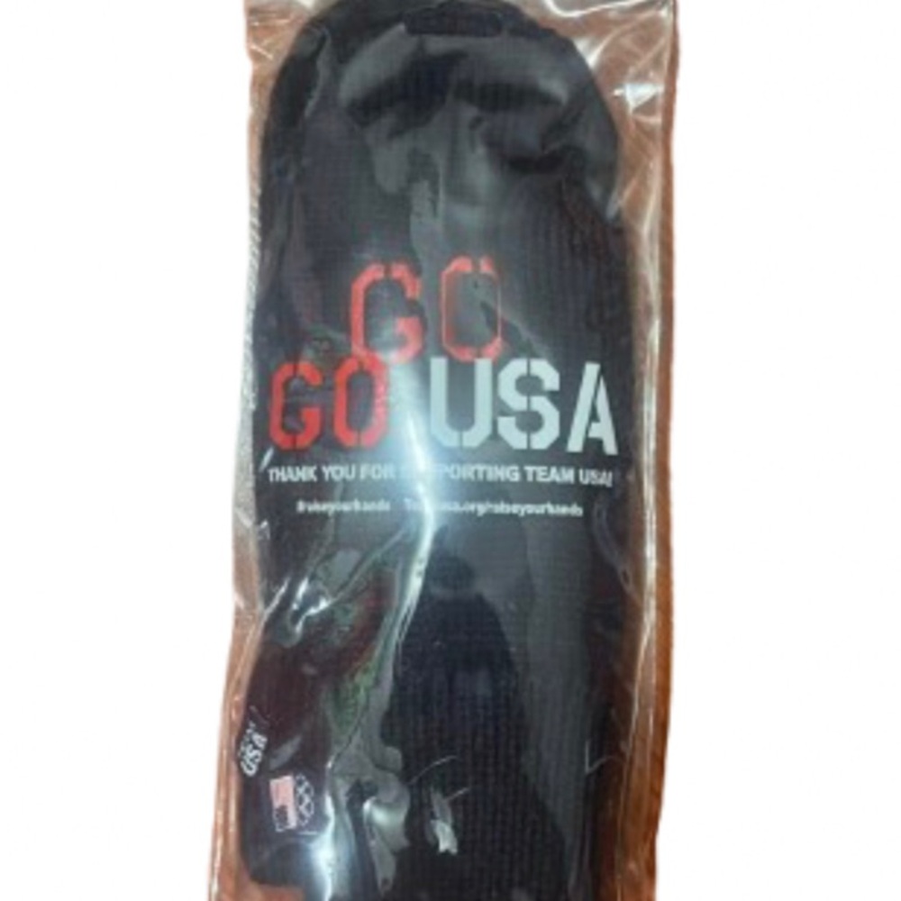 Go USA Olympics Black Gloves